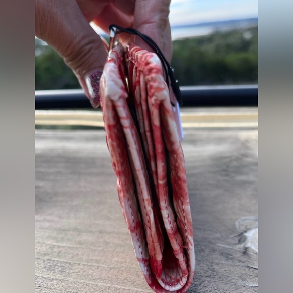 NWT Brahmin SET Tabitha  Shoulder Bag and Jane Wallet in PINK FLAMINGO Melbourne - Picture 13 of 15